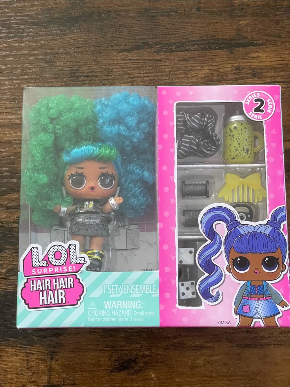 L.O.L. Surprise Blue/Green Hair, Hair, Hair Fashion Doll NWT